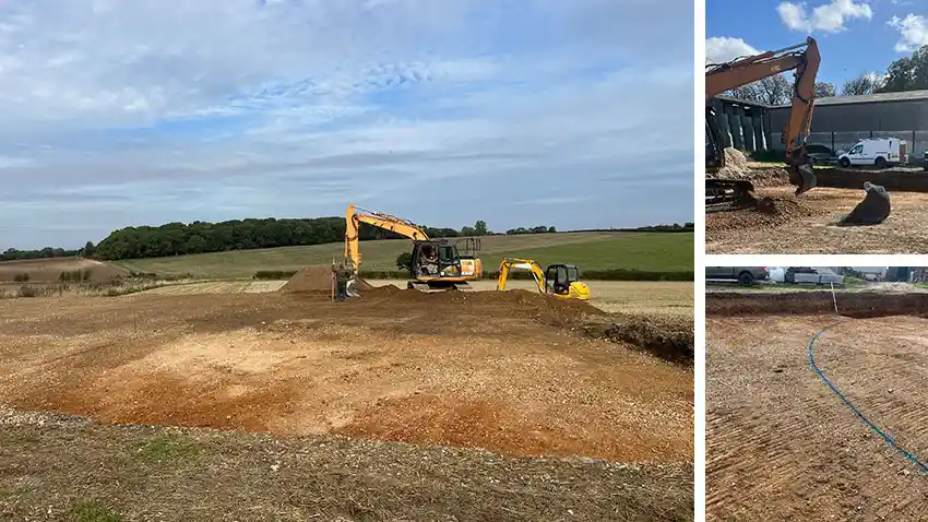 Cut and Fill Preparation for Slurry Storage